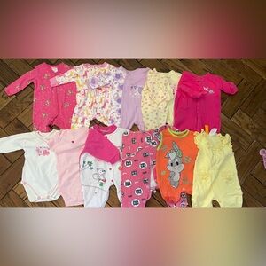 Vibrant Pink and Orange Pajama Sets for Cozy Nights. Lot of 11 pieces